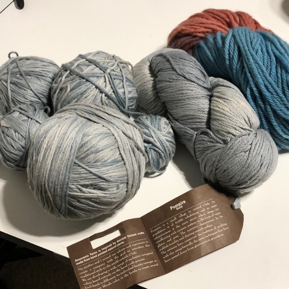 4+ 100% 🌸PIMA COTTON 🌸NEW HANKS TOTAL YARN  Araucania YARN